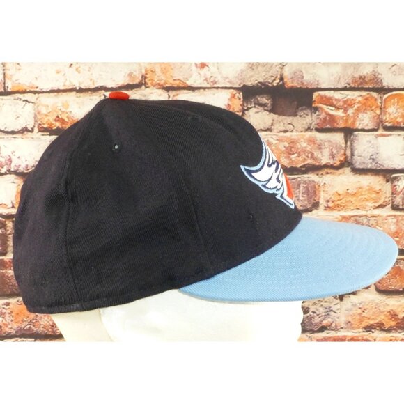 New Era Anaheim Angels A Wings Logo Fitted 7 1/2 Wool Hat Cap Blue - Picture 2 of 8